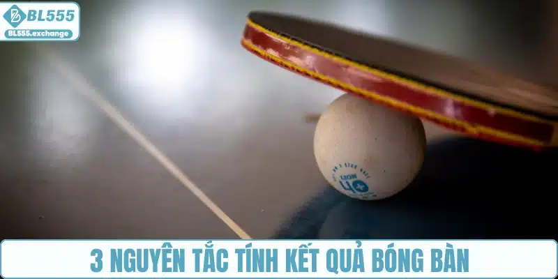 3 nguyên tắc tính kết quả bóng bàn