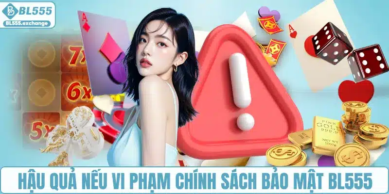 Hậu quả nếu vi phạm chính sách bảo mật BL555